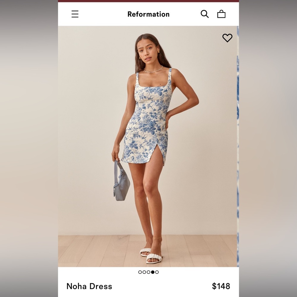 Reformation size 0 mini dress floral